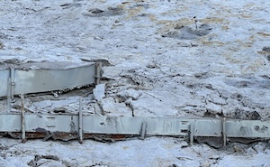 Support walls at Dinosaur Ridge are failing.