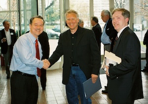 Bill Masters meeting David Boaz of the Cato Institute.