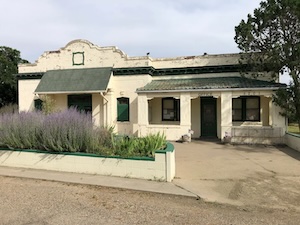 The office building at the cemetery where Silas Soule is buried.
